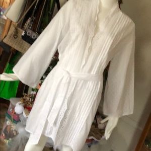 Robe cotton white